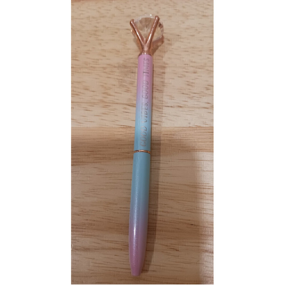 Hand Engraved Gradient Pen Pink Blue